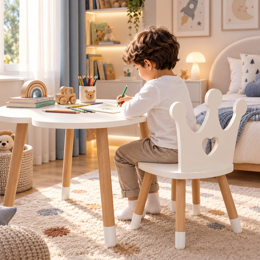 Kids Crown Table & Chair Set